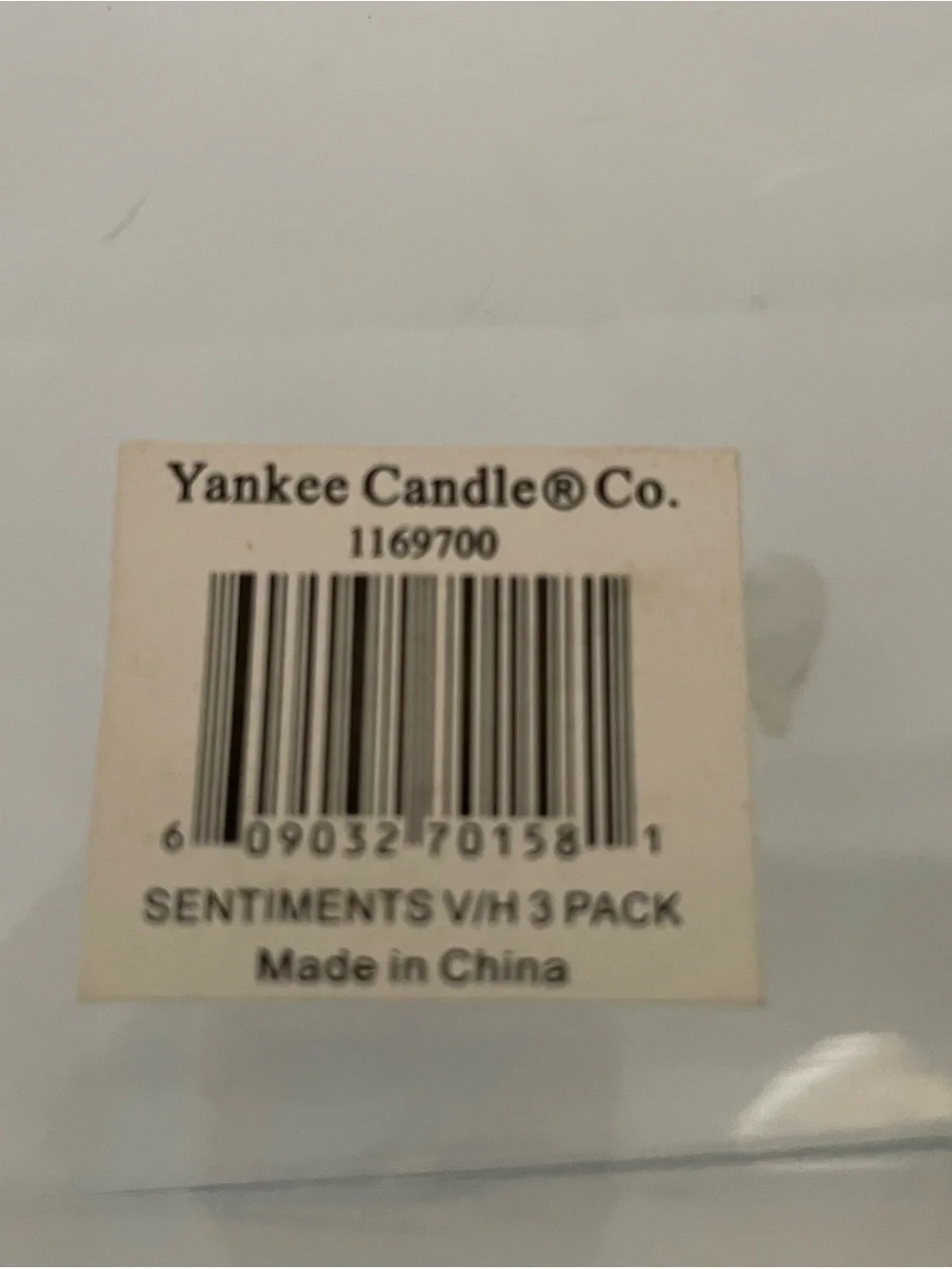 New Yankee Candle holders White Ceramic 'Live laugh love”' Trio